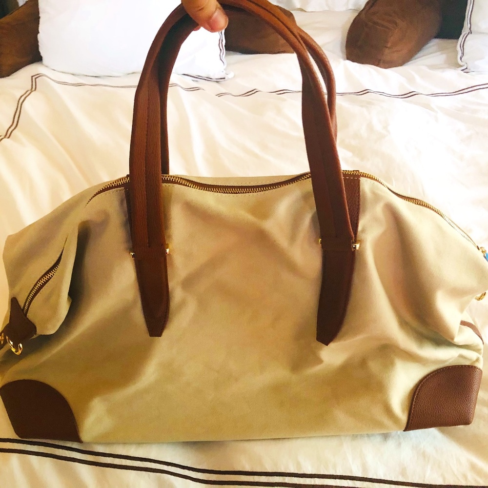 Henny + Lev Canvas & Vegan Leather Weekender Curateur NWT